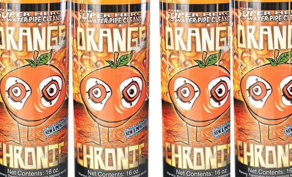 Orange Chronic bong cleaner