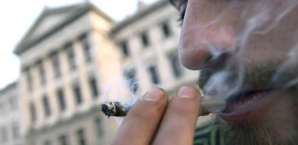 Smokin Joint of Marijuana